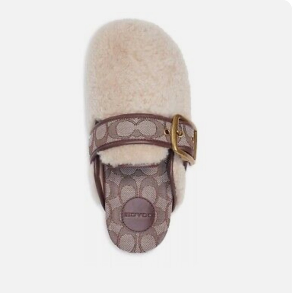 NEW COACH WOMEN’S SHEARLING CLOG SIZE 8